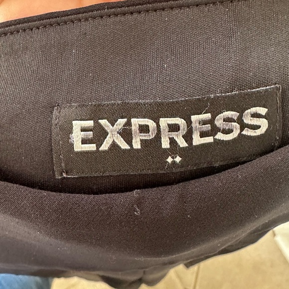 Express Black Wide-Leg Women's Pants - Picture 4 of 5